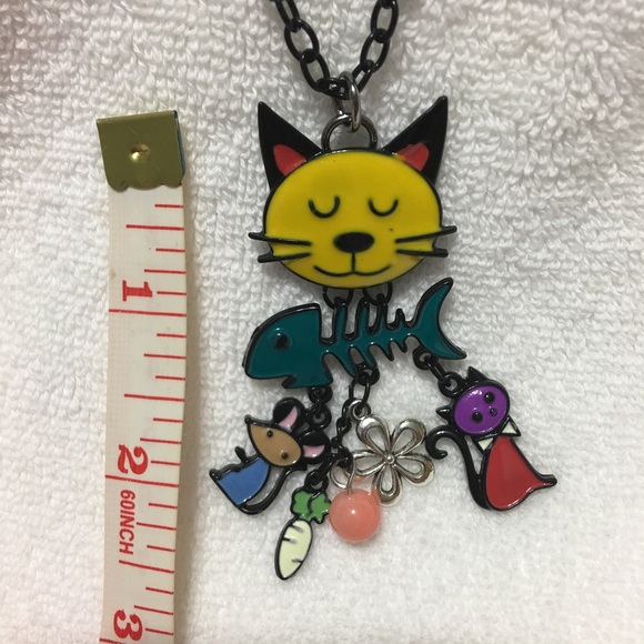 Cat & Charms Necklace - Picture 3 of 4