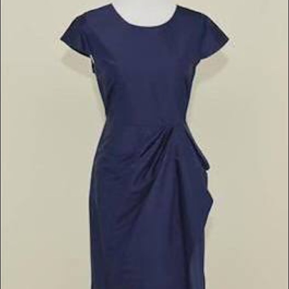 J. Crew Dresses & Skirts - J. Crew Carson Dress in Navy Silk Dupioni