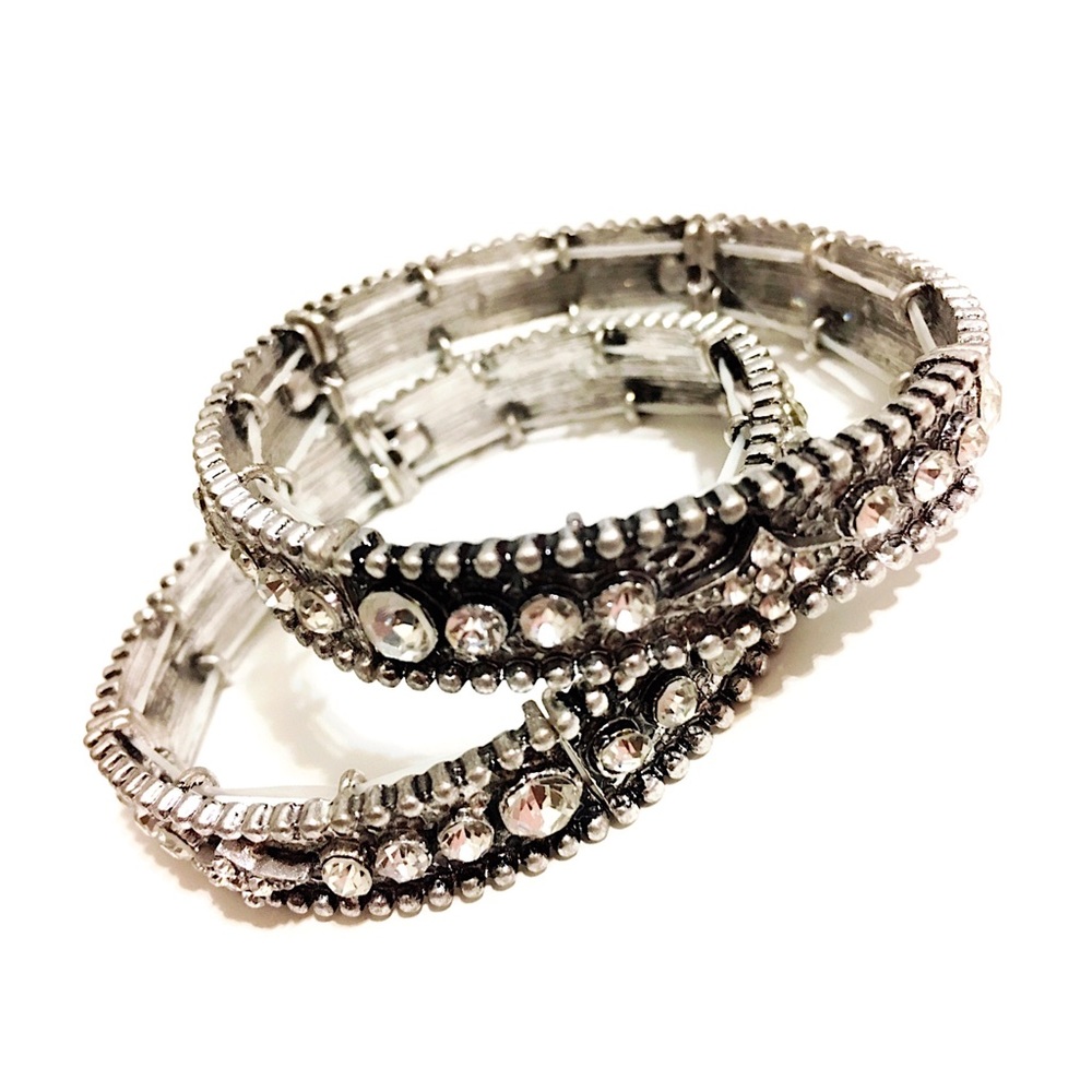 Antique Silver Stretch Bracelets