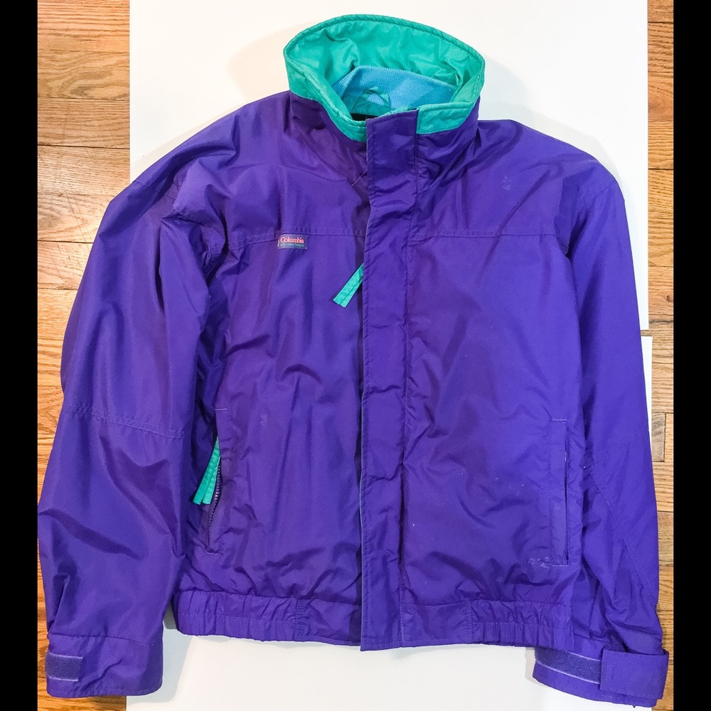 Purple & Tourquoise Men Sized M, Columbia Shell
