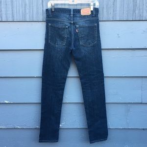 Levis 510 Skinny Jeans Boy 18 Dark Wash distressed