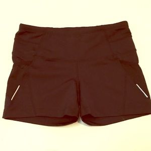Athleta Black Workout 4" Bike Shorts Sz Small