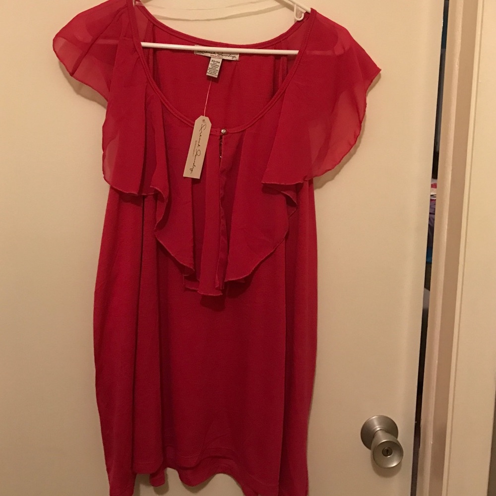 NWT...Hot pink sleeveless top 👚 size 22/24