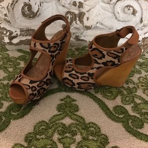 Sam Edelman leopard wedges