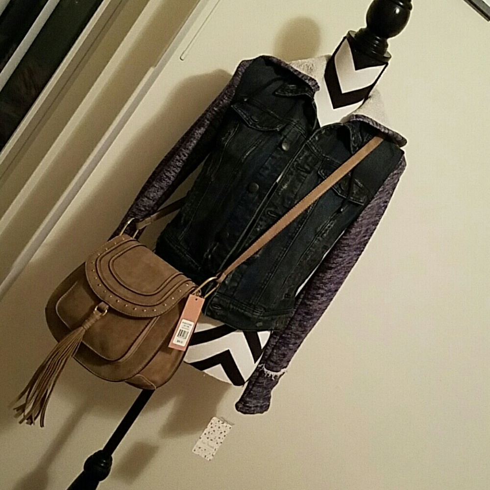 Free People hooded denim jacket