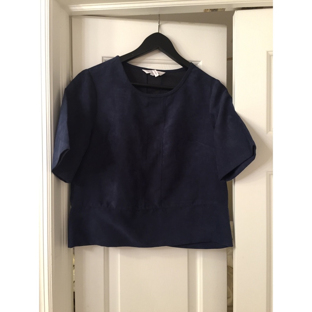Bcbgeneration boxy suede top