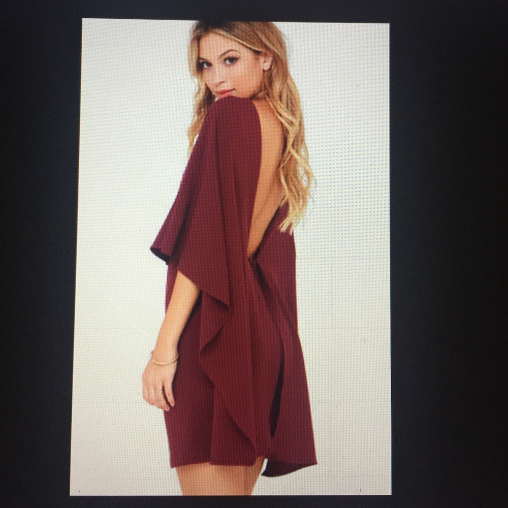 Red wine dress