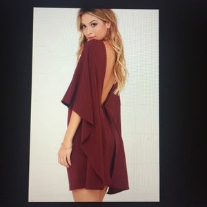 Red wine dress
