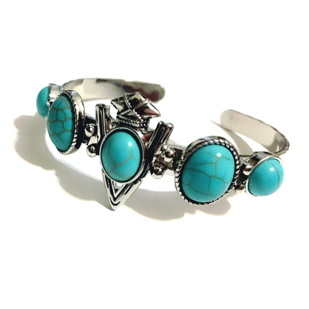 Turquoise Tribal Bangle