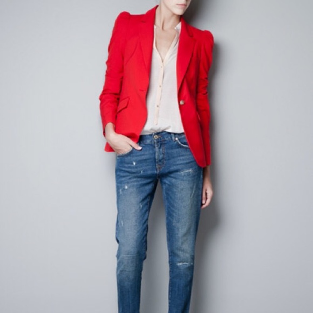 Zara Red Blazer