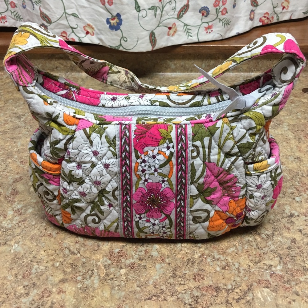 Vera Bradley Tea Garden pattern small shoulder bag