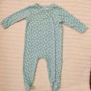 Nordstrom Baby Heart Footed Onesie