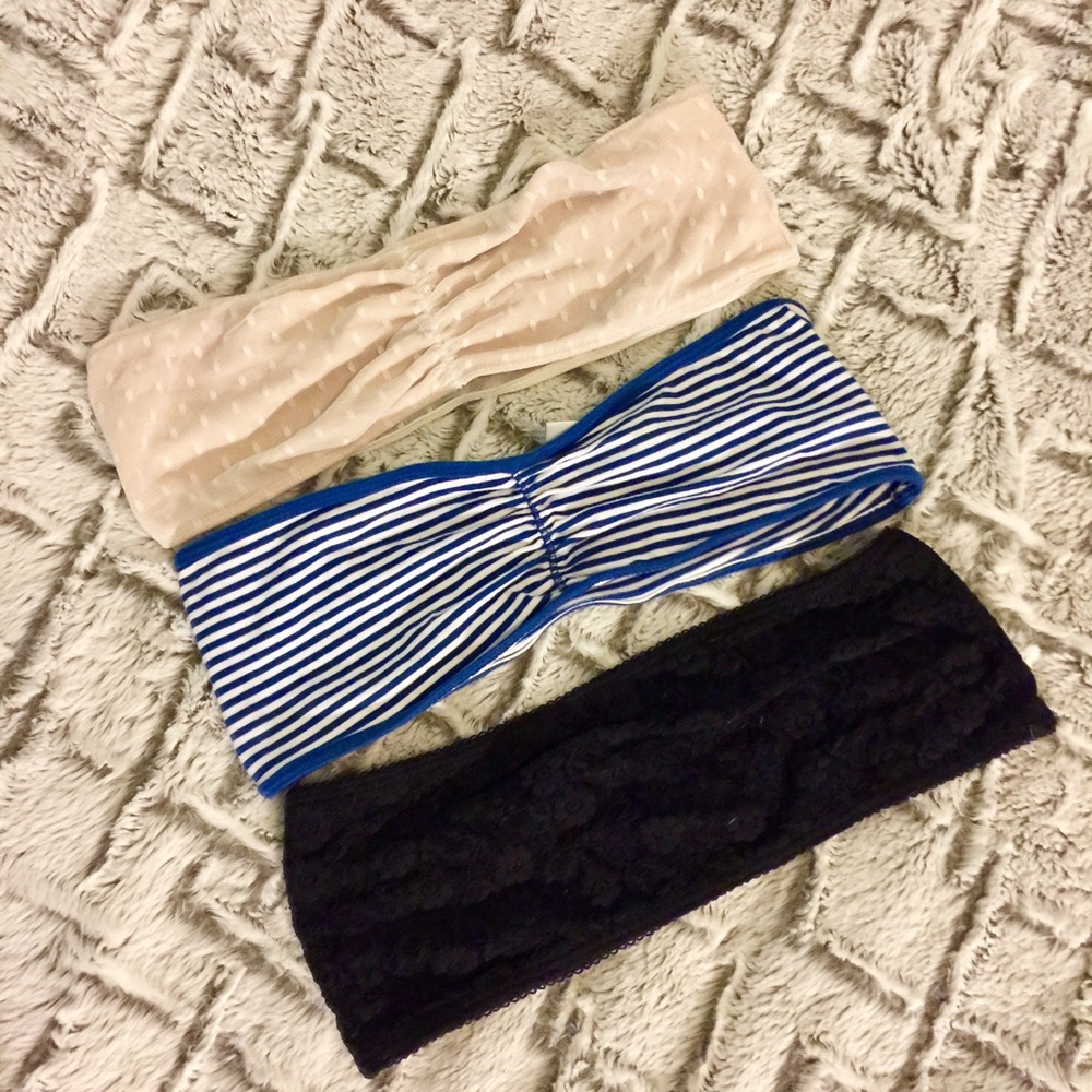 💕 Three cute bandeaus