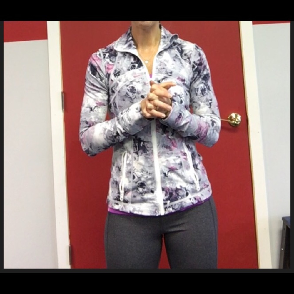 Lululemon flower jacket.