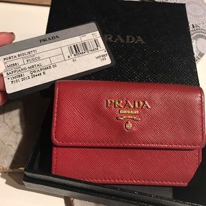 Prada Saffiano Leather Card holder