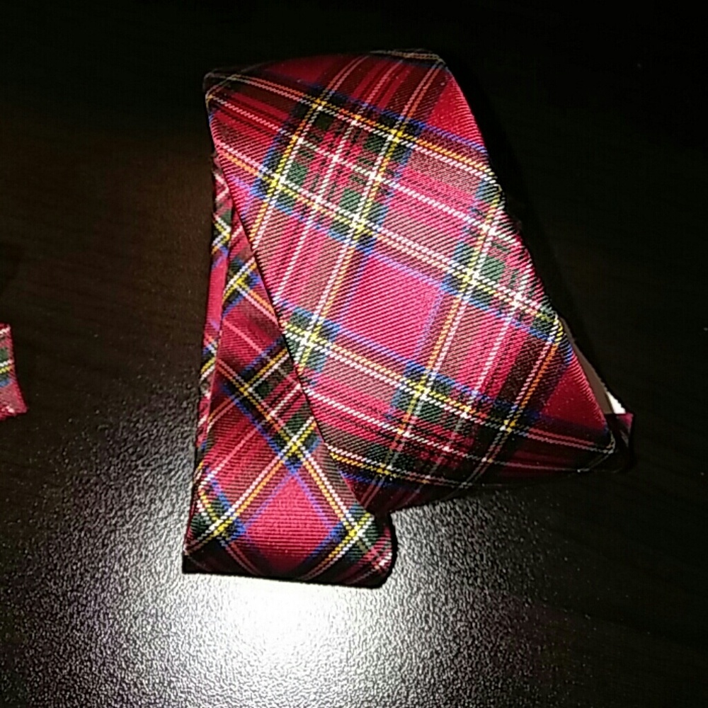 Plaid Boy's Tie
