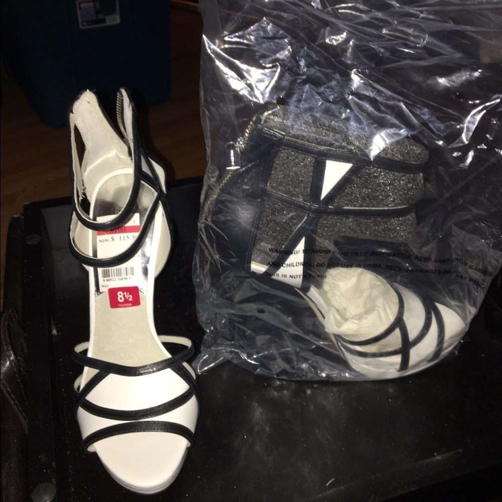Michael Kors heels white and black
