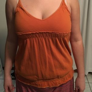 Orange spaghetti strap shirt