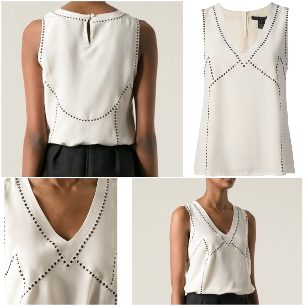 Marc by Marc Jacobs Studded Seam Blouse