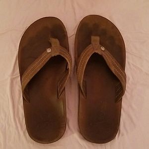 Ocean Minded leather flip flops