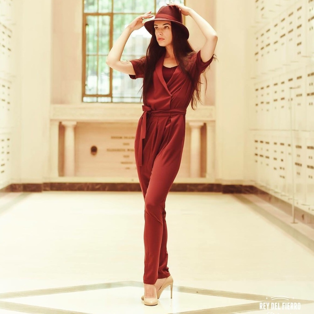 Jumpsuit and a hat
