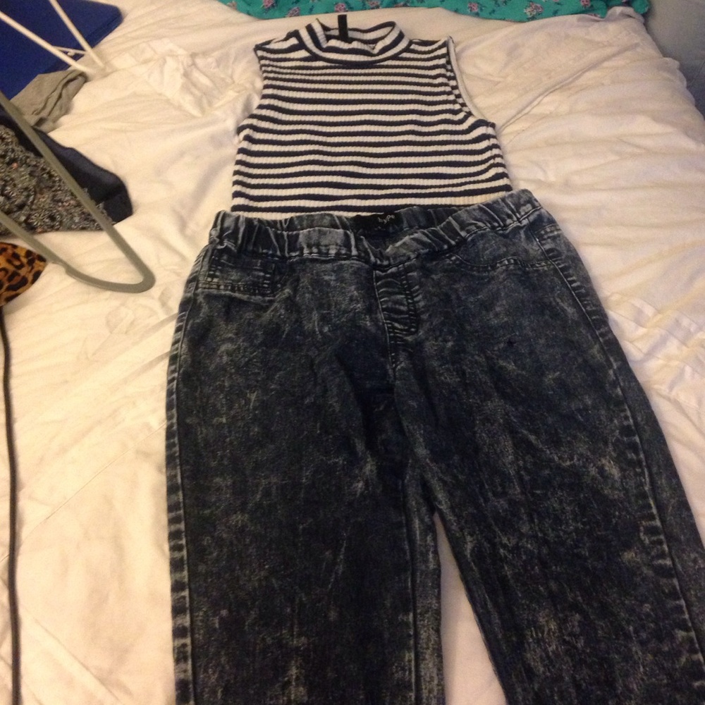 Bleached style jeans from fallas