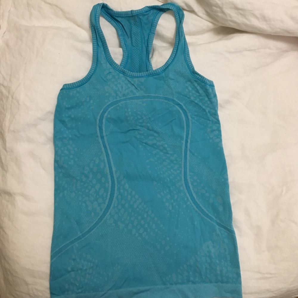 Like new Lululemon tank top. Beautiful blue color