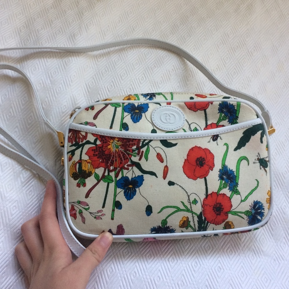 Gucci Mini Flora long shoulder bag