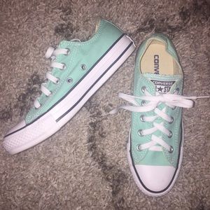 Mint Green Converse Size 6