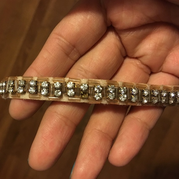 J Crew rhinestone headband, peach. - Picture 4 of 4