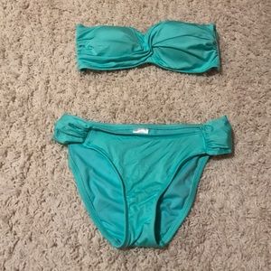 Aqua twist bandeau bikini