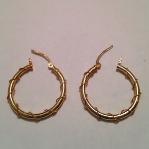 Gold hoop earrings