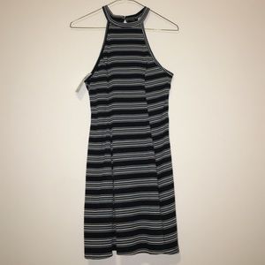 Blue striped hollister halter dress NEW WITH TAG