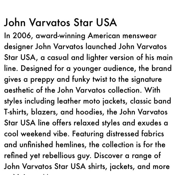 JOHN VARVATOS ⭐️ USA  BUTTON DOWN SHIRT SZ 14 - Picture 3 of 4