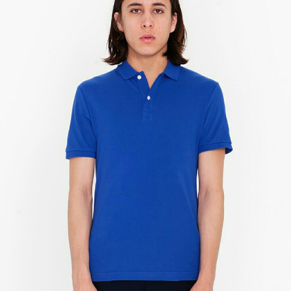 American apparel bright navy polo