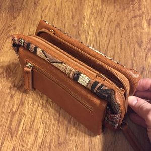 STREET LEVEL Tapestry Organizer Clutch Wallet