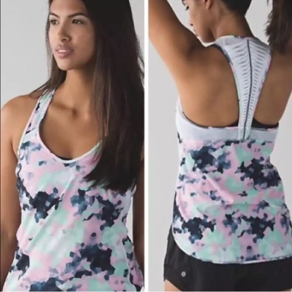 Lululemon Vent It Out Tank Clouded Dreams Sz 6-8
