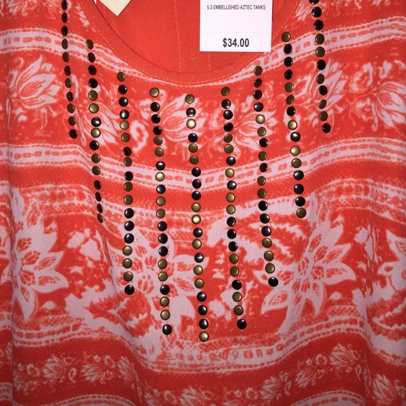 New,  Embellished Aztec summer tank - Picture 2 of 4