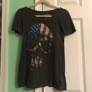 Distressed Skull Tee