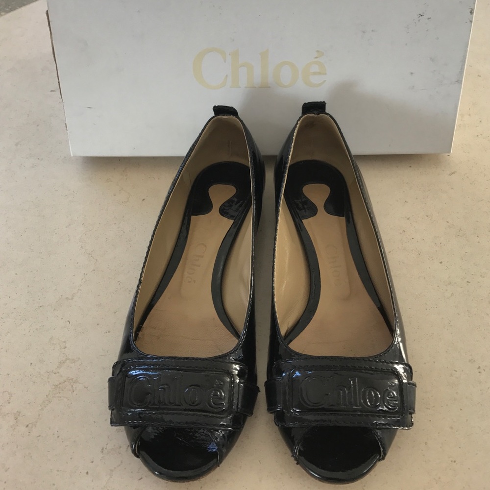 AUTHENTIC Chloe peep-toe shoes.