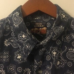 Men's High Sierra Vintage Paisley Short Sleeve L