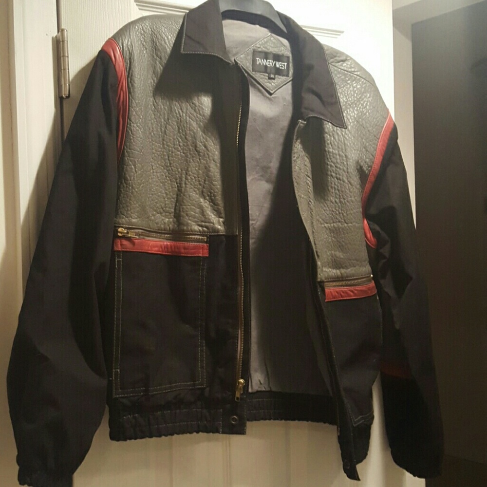 Men's Vintage Tannery West bomber jacket