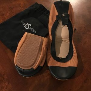 Yosi Samra Black and Tan Flats size 9