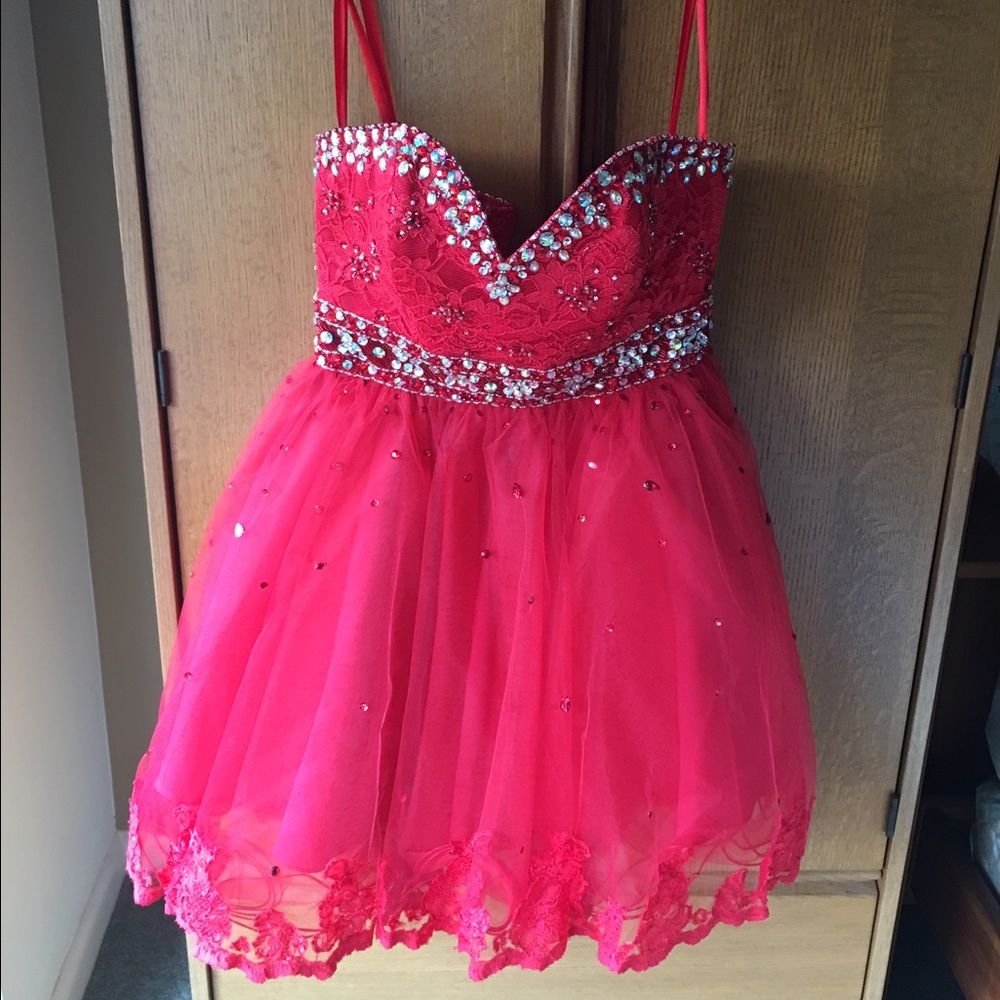 Red homecoming dress