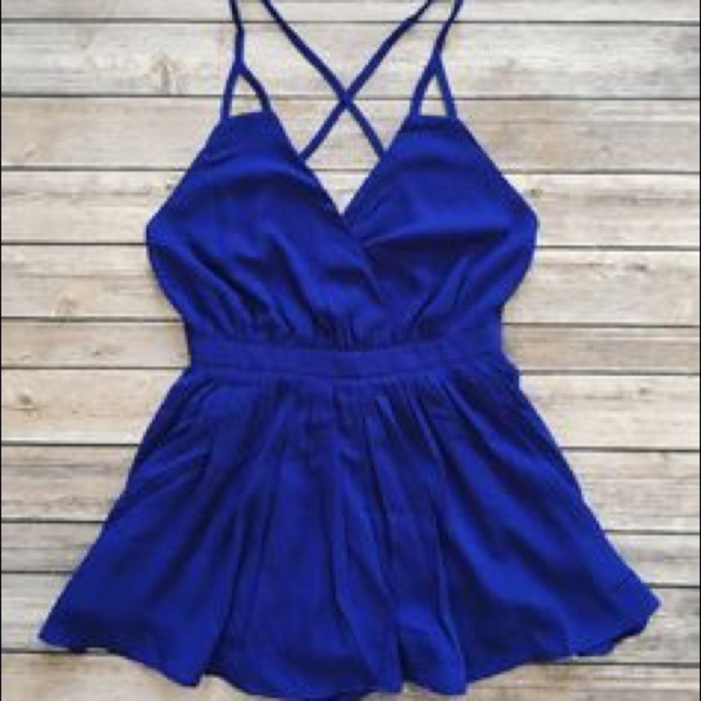 Royal Blue Romper