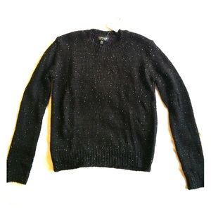 Topshop Size 4/S Black Beaded Sweater NWT