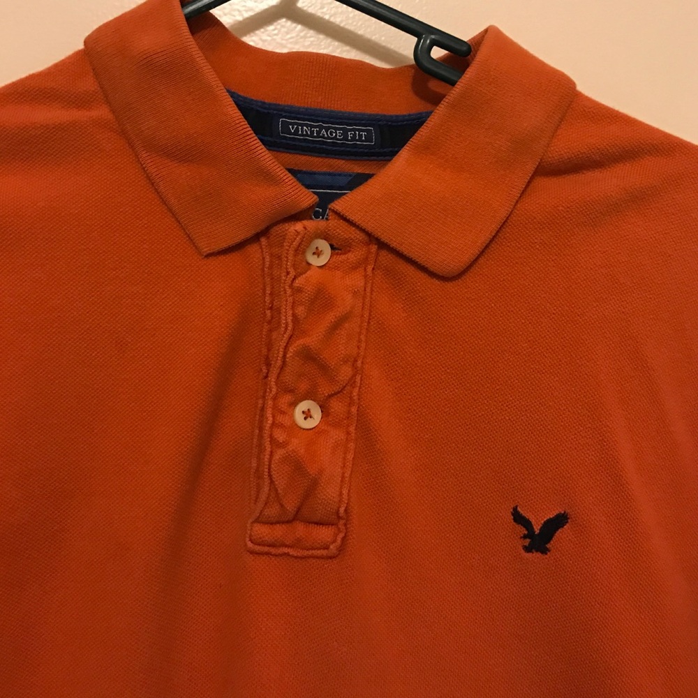 Men's American Eagle burnt orange polo