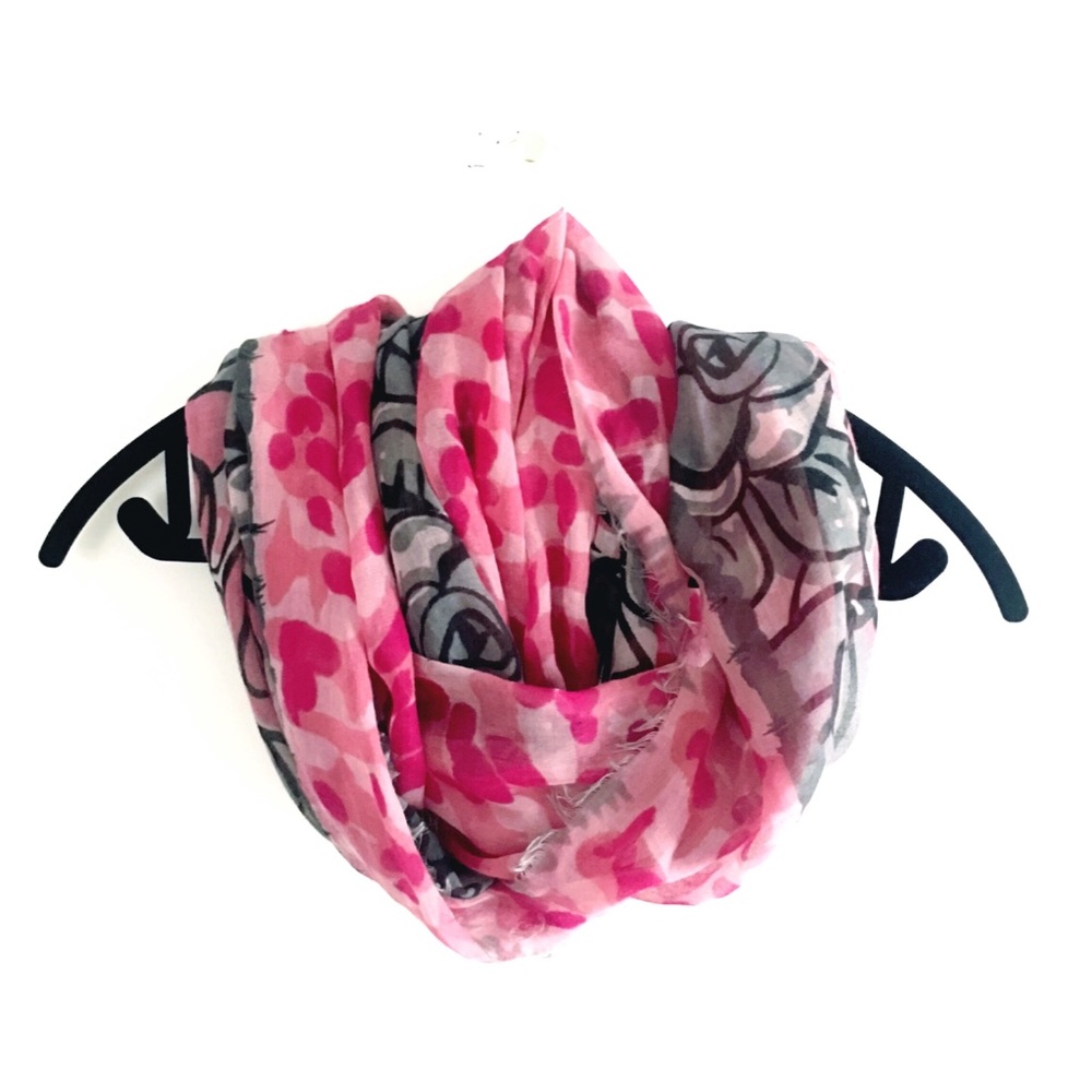 Floral Cotton-blend Scarf