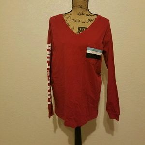 Pink VS Long sleeve tee