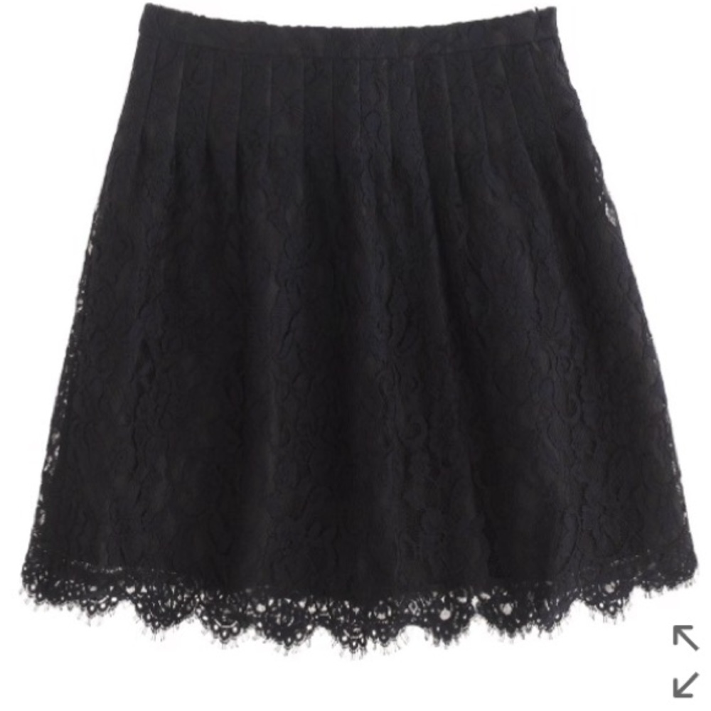 J Crew mini lace skirt